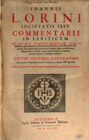 Commentarii in Leviticum