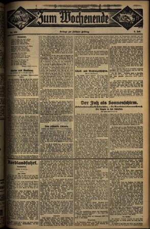 Zweite Ausgabe vom Sonntag, den 06. Juli 1930.