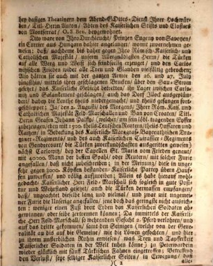 Wienerisches Diarium, Num 1358. : Enthaltend alles dasjenige, was von Tag zu Tag, sowohl in dieser Residenz-Stadt Wien Denkwürdiges, und Neues sich zugetragen