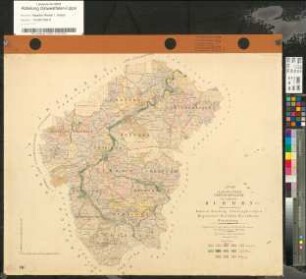 Klassifikationsübersichtskarte des Katasterverbandes Büren (Brenken mit der Untergemeinde Ahden; Büren; Hegensdorf mit der Untergemeinde Keddinghausen; Siddinghausen mit der Untergemeinde Weine; Steinhausen mit der Untergemeinde Eickhoff; Weiberg mit den Untergemeinden Barkhausen und Harth; Wewelsburg mit der Untergemeinde Böddeken)