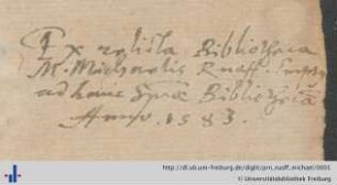 [Provenienz]: Ruoff, Michael