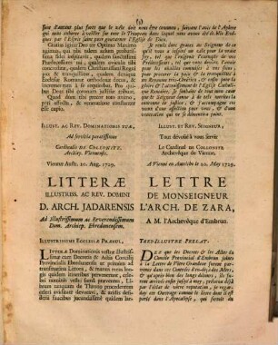 Epistola ad ... Archiepiscopum Ebredunensem