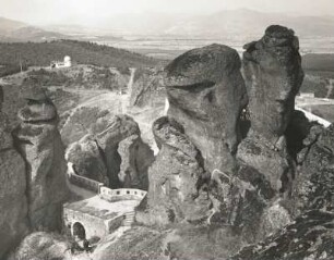 Belogradtschik, Bulgarien. Festung Kaleto (1835 erweitert, 1850 fertiggestellt), Burganlage aus der Römerzeit in den Felsen (Kreidesandstein) von Belogradtschik. Blick nach Norden