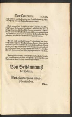 Von Bestänntnuß der Gütter.