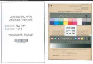 Entnazifizierung Theodor Krasenbrink , geb. 07.12.1895 (Arbeiter)