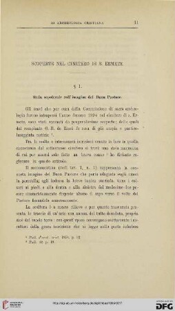 1: Scoperte nel Cimitero di S. Ermete