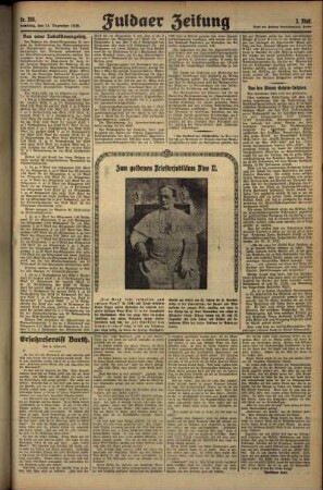 Dritte Ausgabe vom Samstag, den 21. Dezember 1929.