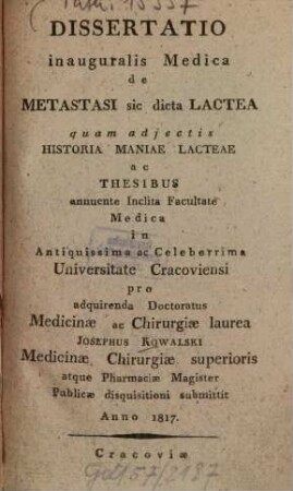 De metastasi sic dicta lactea