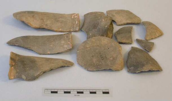 Fragments of a clay cup