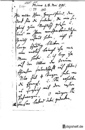 97: Brief von Caroline Herder an Johann Wilhelm Ludwig Gleim : Carolina (genannt Caroline) Maria Herder