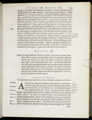 Caput IV. Deum in negotio humanæ salutis non semper sua gratia prævenire industrios arbitrii conatus [...]