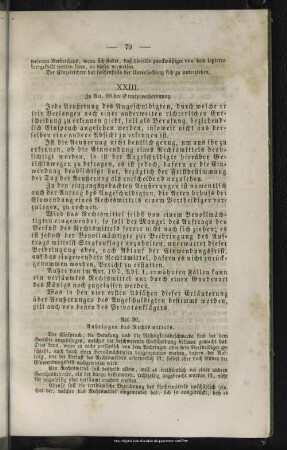 XXIII. Zu Art. 90 der Strafproceßordnung