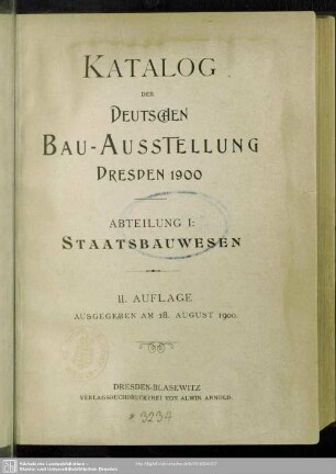 1: Staatsbauwesen