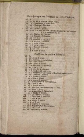Verbesserungen und Drukfehler [...]