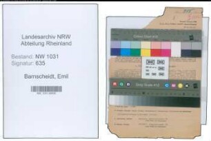 Entnazifizierung Emil Barnscheidt , geb. 22.02.1889 (Verwaltungsinspektor)