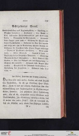 Achtzehnter Brief