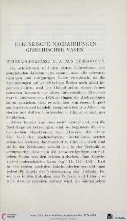 Etruskische Nachahmungen griechischer Vasen