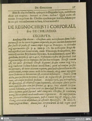 De Regno Christi Corporali