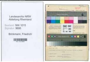 Entnazifizierung Friedrich Brinkmann , geb. 26.01.1894 (Sekretaer)