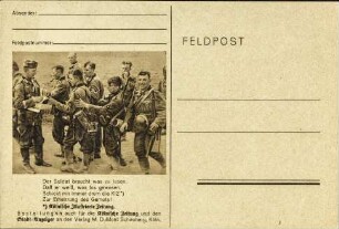 Der Soldat braucht was zu lesen [...]