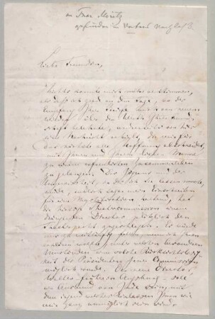 Richard Wagner (1813 - 1883) Autographen: Brief von Richard Wagner an Henriette Moritz - BSB Autogr.Cim. Wagner, Richard.7