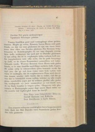 31. [Riksrådet till rådet i Danzig om biträde för en borgmästare i Söderköping att återfå ett skepp, dat. Enköping d. 3 Febr. 1477.]