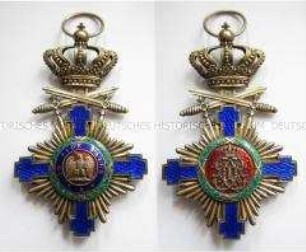 Orden des Sterns von Rumänien, Großkreuz mit Schwertern, 1. Modell, Königreich Rumänien