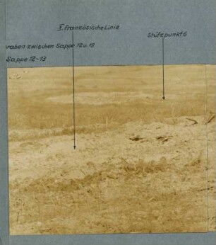 Foto feindlicher Anlagen gegenüber der" Zechlinstellung", Teil 5 (Rundbild)