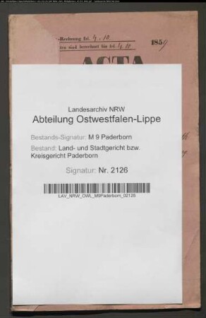 Erblasser: Rubarth, Catharina oder Katharina, geb. Jürgens: