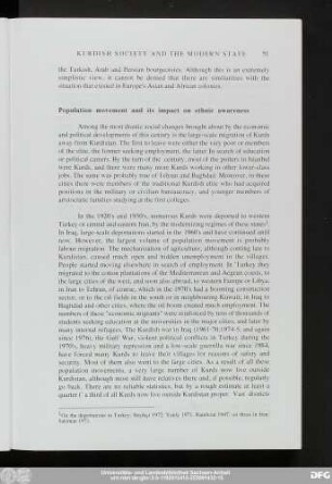 Population movement and its impact on ethnic awareness