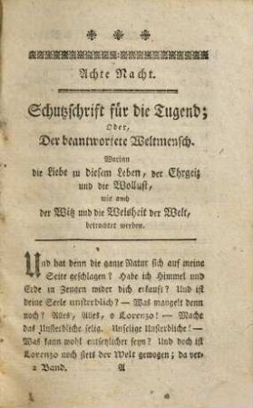 Dr. Eduard Youngs sämtliche Werke, 2. (1780). - 398 S.