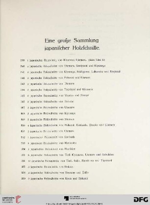 Eine große Sammlung japanischer Holzschnitte (Nr. 339-372)