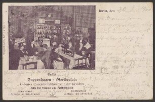 Ansichtskarte Buffet im „Buggenhagen“, Oranienstraße 147