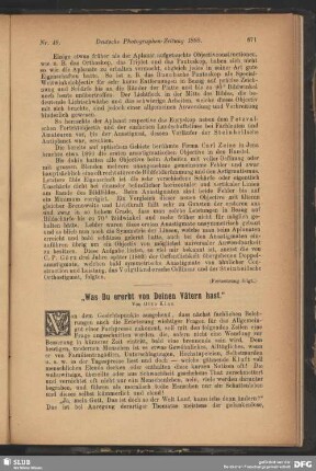 "Was du ererbt von Deinen Vätern hast"