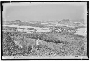 Luftkurort Gohrisch mit Festung und Lilienstein