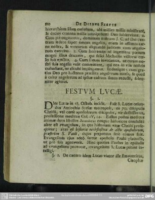 Festum Lucae