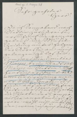 Brief an Musikverlag Ed. Bote und G. Bock : 1883