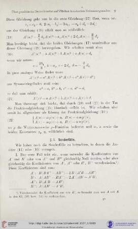 § 3. Sonderfälle