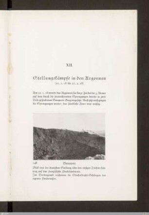 XII. Stellungskämpfe in den Argonnen