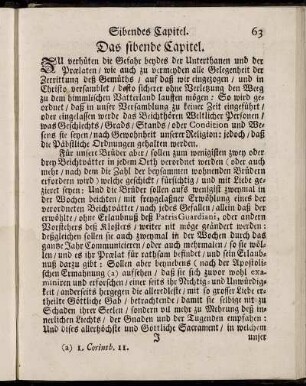 Das sibende Capitel