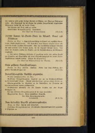 Französisch=englische Vorstöße abgewiesen.