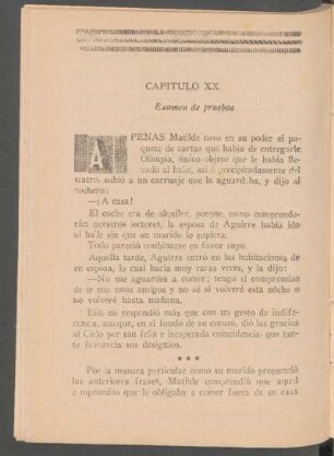 Capítulo XX - Examen de pruebas