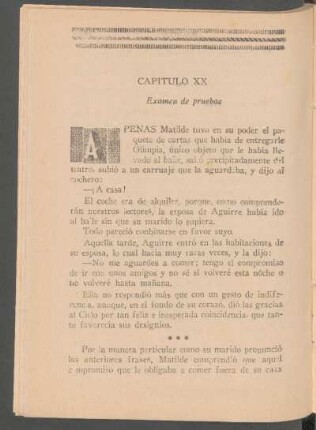 Capítulo XX - Examen de pruebas