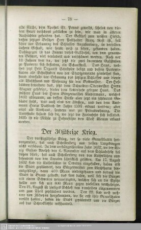 Der 30jährige Krieg