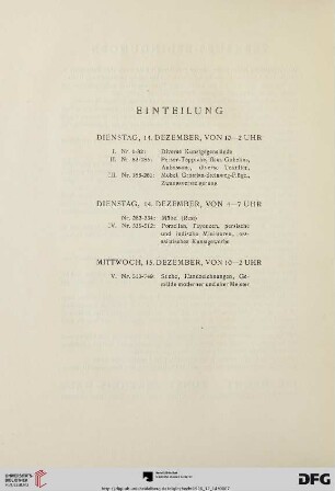 Einteilung