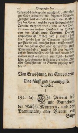 Von Erwöhlung der Suppriorin. Das fünff und zwaintzigiste Capitel.