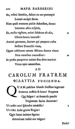 Ad Carolum Fratrem Φιλαυτια Fugienda.