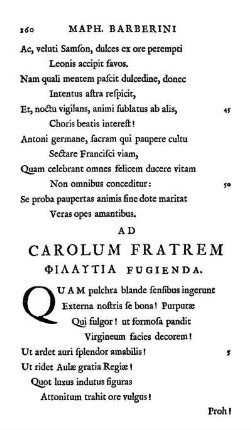 Ad Carolum Fratrem Φιλαυτια Fugienda.