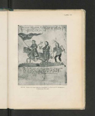 Tafel XV Abb. 26. Saturn. Aus einer deutschen Handschrift vom Ende des XV. Jahrhunderts. Wolfenbüttel, Bibliothek