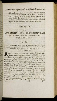 De Subsidiis Jurisprudentiae ...